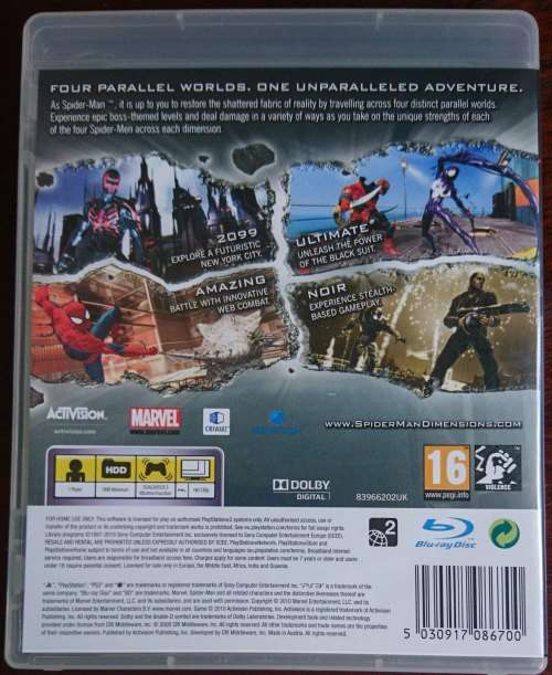 Spider-man: Shattered Dimensions - PS3