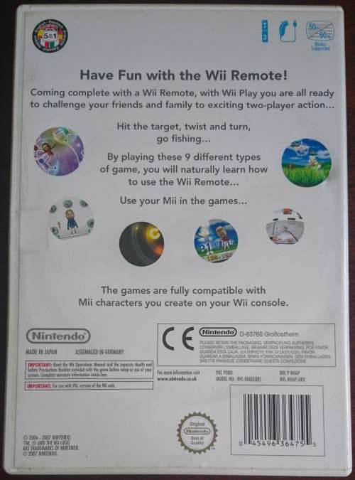 Wii Play - Wii. (No Remote)