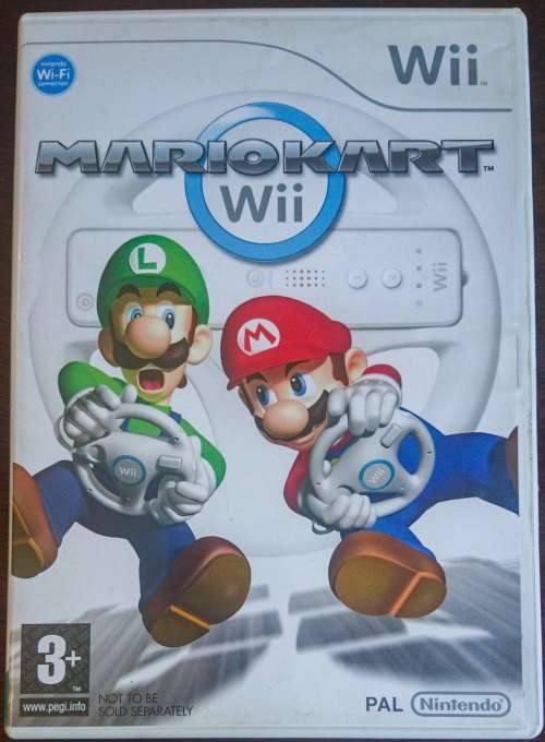 Mario Kart + Black Wheel - Wii.