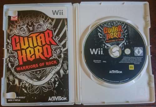 Guitar hero Warriors of Rock Game + Guitar  - Wii (Boxed)