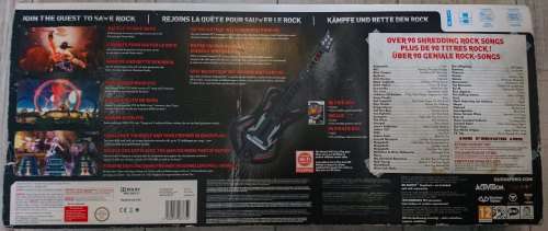 Guitar hero Warriors of Rock Game + Guitar  - Wii (Boxed)