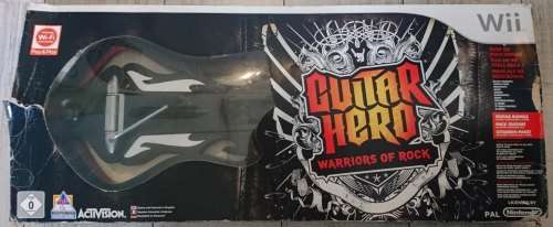 Guitar hero Warriors of Rock Game + Guitar  - Wii (Boxed)