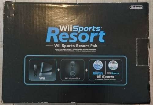 Boxed Black Wii Console + Original Remote Plus