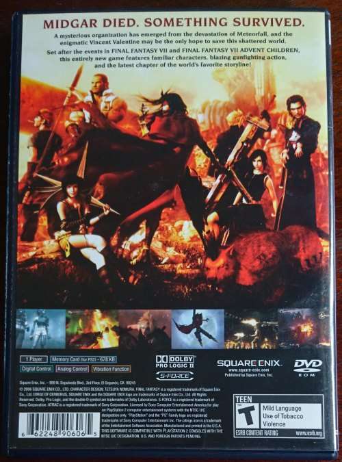 Final Fantasy VII Dirge of Cerberus - PS2 (NTSC)