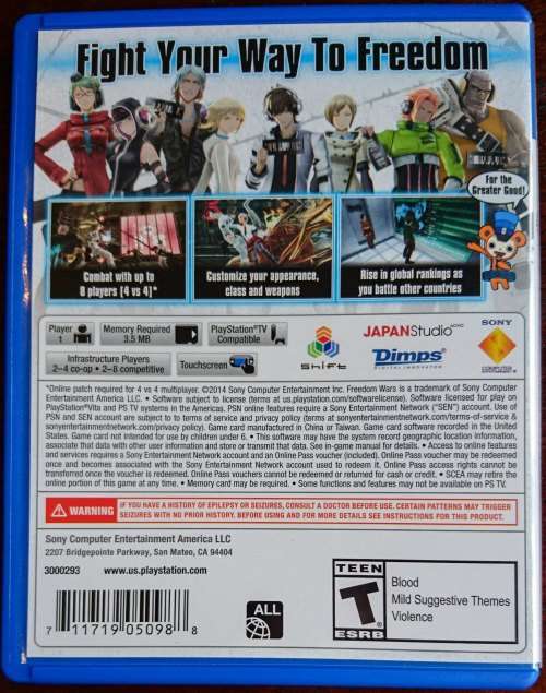 Freedom Wars -  PS Vita