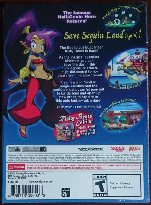 Shantae 1/2 Genie Hero - Risky Beats Edition (incl soundtrack) - PS Vita