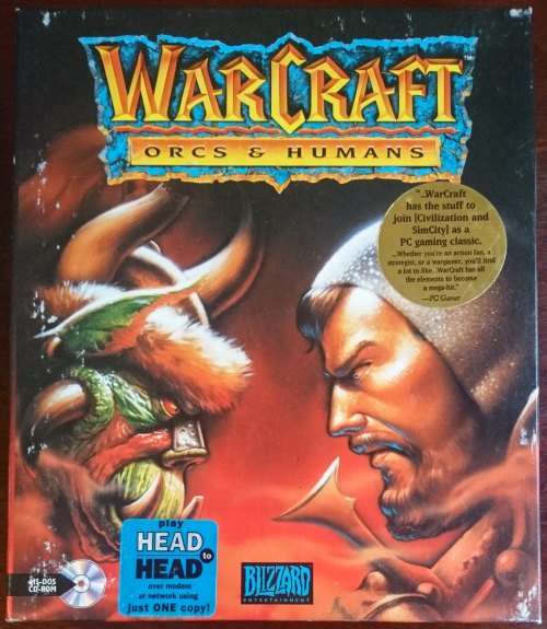 Warcraft Orcs & Humans  - PC (Big Box)(No Game)