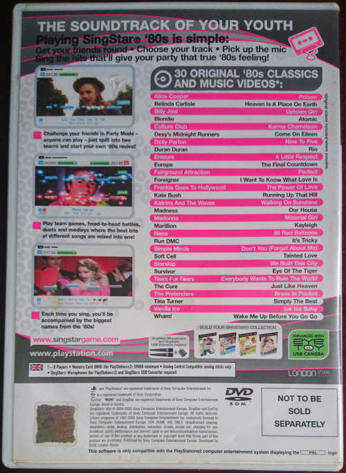 Singstar 80s - PS2