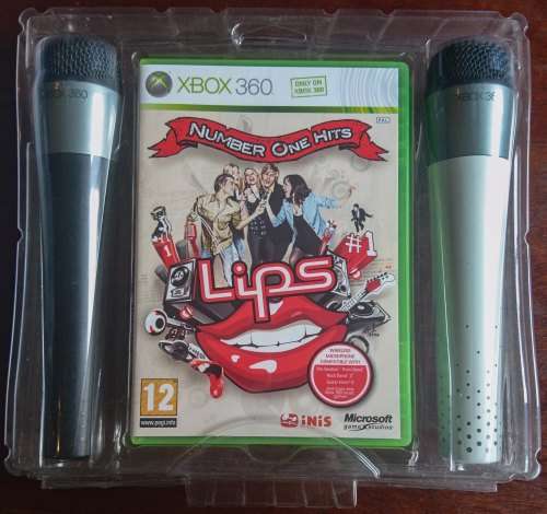 Lips Number One Hits + 2 Wireless Microphones - Xbox 360