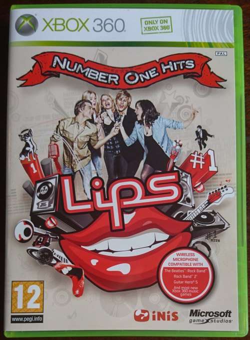 Lips Number One Hits + 2 Wireless Microphones - Xbox 360