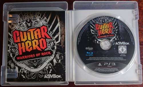 Boxed Guitar Hero: Warriors of Rock + Guitar - PS3