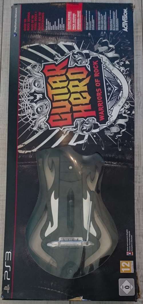 Boxed Guitar Hero: Warriors of Rock + Guitar - PS3