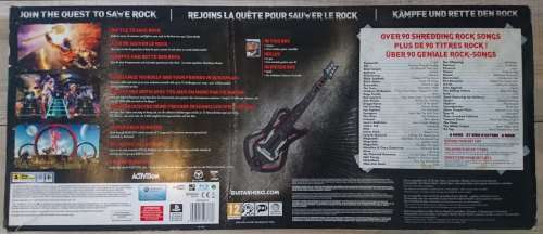 Boxed Guitar Hero: Warriors of Rock + Guitar - PS3