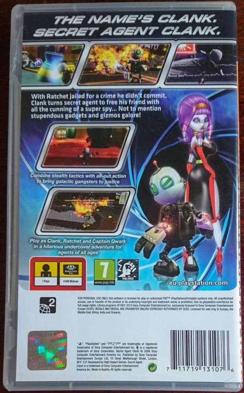 Secret Agent Clank - PSP (Essentials)
