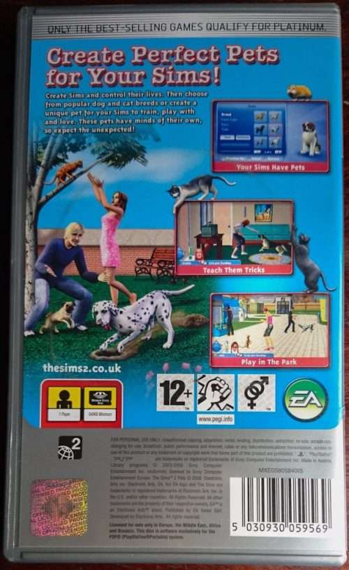 Sims 2 Pets - PSP (Platinum)