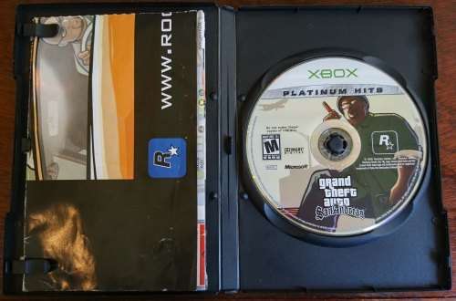 Grand Theft Auto San Andreas - Xbox (NTSC / American)(Platinum Hits Disc)(Retro)