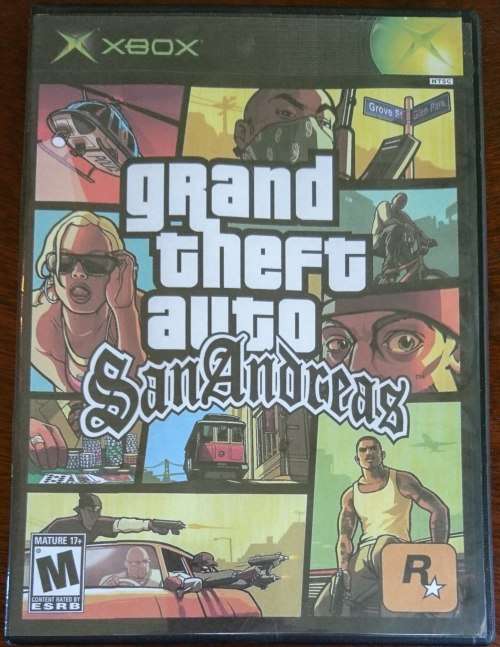 Grand Theft Auto San Andreas - Xbox (NTSC / American)(Platinum Hits Disc)(Retro)