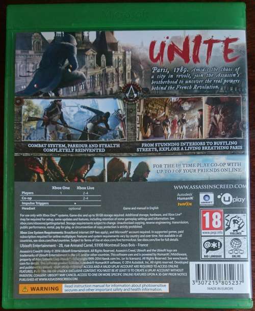 Assassin's Creed Unity Special Edition - Xbox One