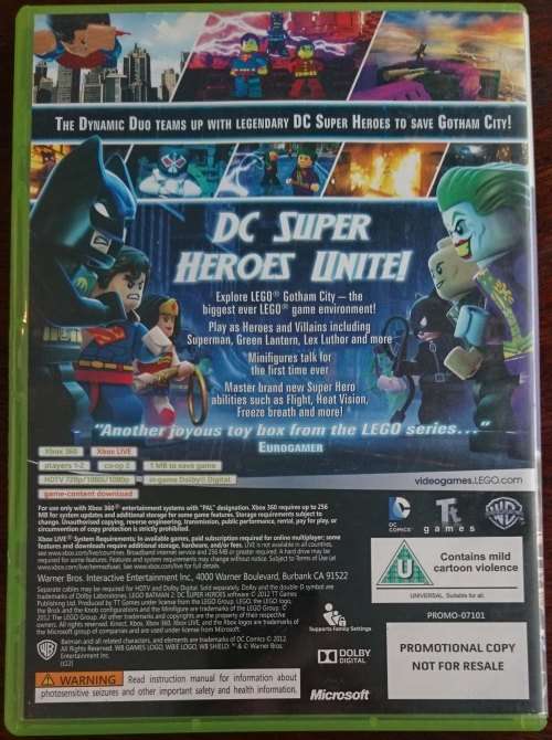 Lego Batman 2 DC Super Heroes - Xbox 360 (Promo Copy - Full Game)