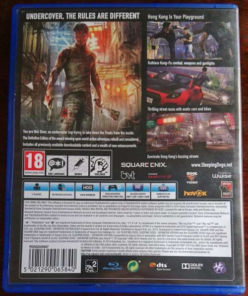 Sleeping Dogs (Definitive Edition) - PS4
