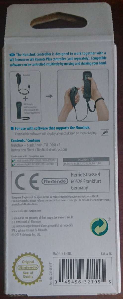 Official Wii Nunchuk (Black)