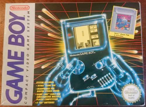 Boxed Game Boy Original Console + Tetris