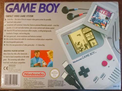 Boxed Game Boy Original Console + Tetris