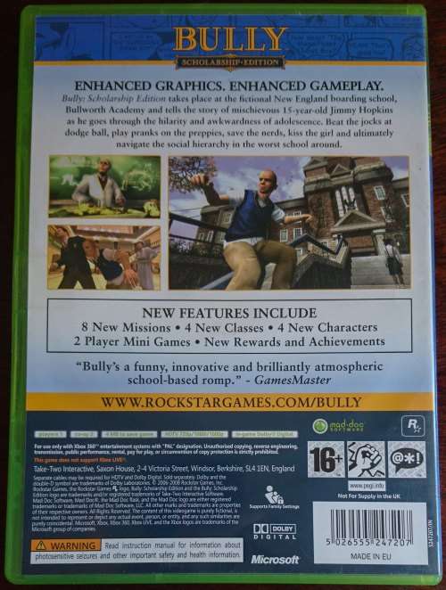 Bully Scholarship Edition - Xbox 360