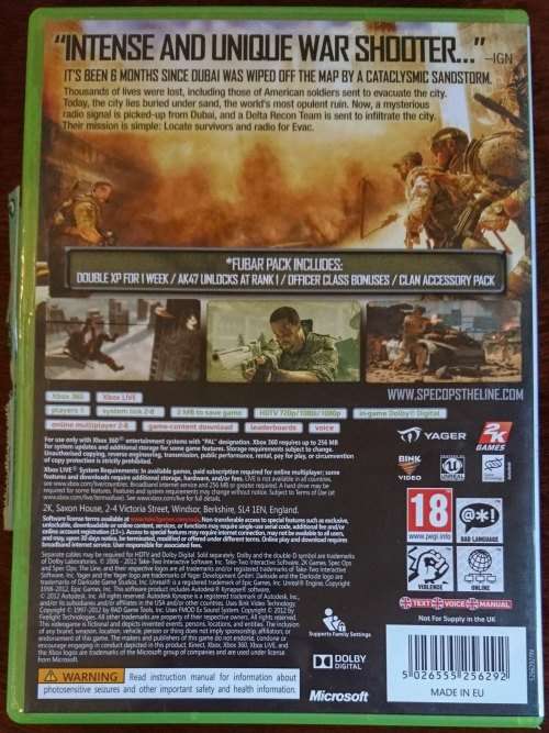 Spec Ops: The Line - Xbox 360