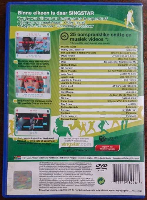 Singstar Afrikaanse Treffers - PS2