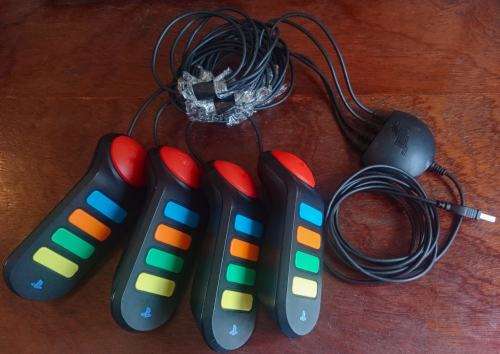 Buzz wired Buzzers set of 4 + Buzz the Music Quiz