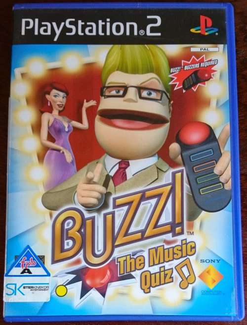 Buzz wired Buzzers set of 4 + Buzz the Music Quiz