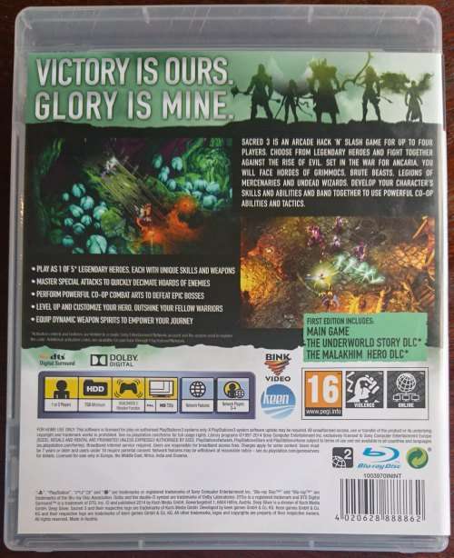 Sacred 3 (First Edition) - PS3