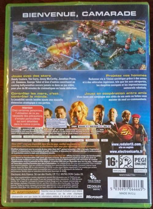Command & Conquer Alerte Rouge 3 - Xbox 360 (French only)