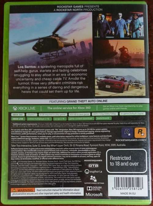 Grand Theft Auto V - Xbox 360