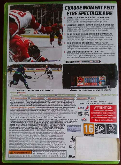 NHL 11 - Xbox 360 (French/English, Including CODMW 2 Demo)