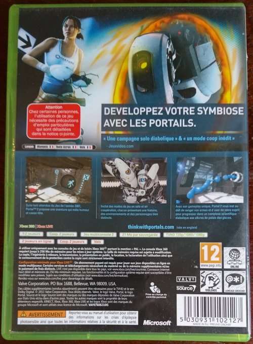 Portal 2 - Xbox 360 (French/English version)