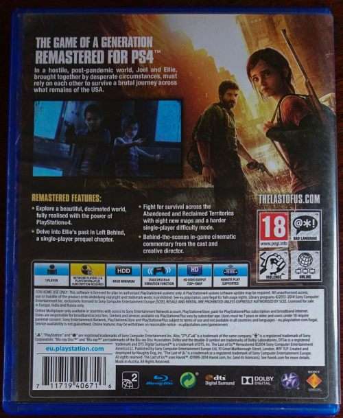 Last of Us Remastered - PS4