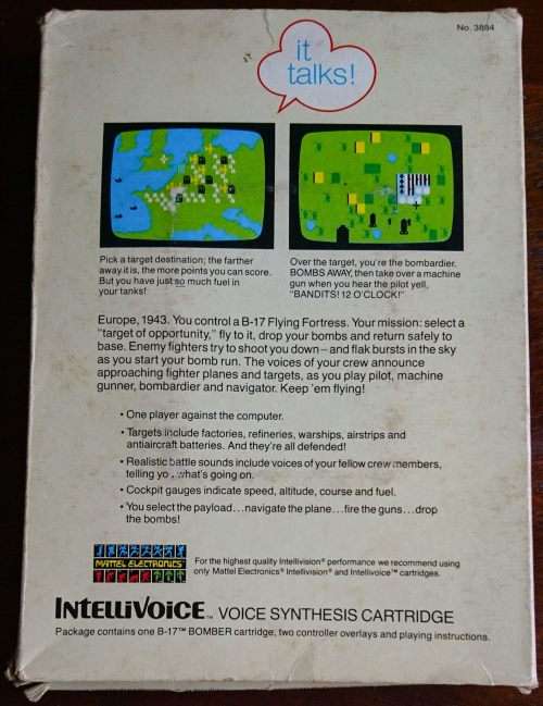 B-17 Bomber - Intellivision (Requires Intellivoice)(Boxed)(Retro)