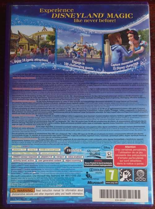 Kinect Disneyland Adventures - Xbox 360(Bundle Copy)