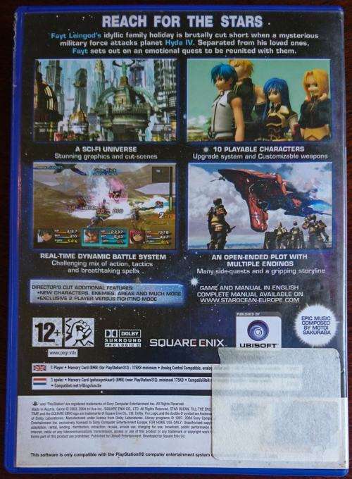 Star Ocean Till the End of Time - PS2