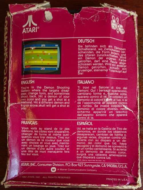 Demons to Diamonds - Atari 2600 (Boxed)(Retro)
