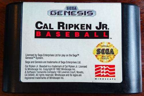 Cal Ripken Jr Baseball - Genesis (Retro)