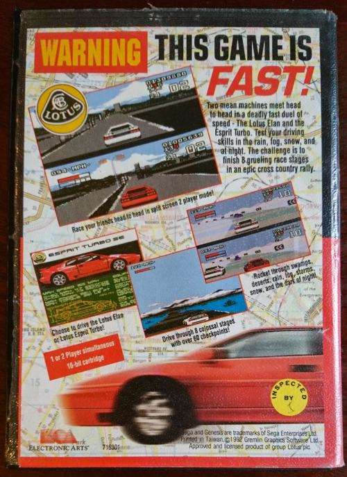 Lotus Turbo Challenge - Genesis/Mega Drive (Retro)