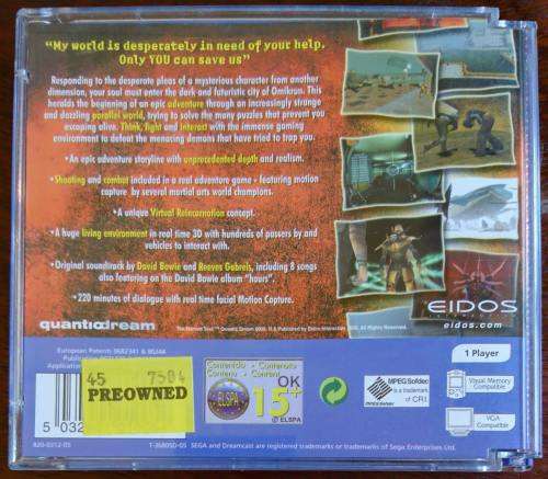 Nomad Soul - Dreamcast (Retro)