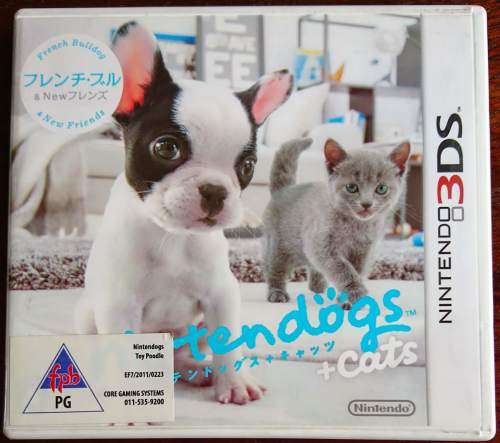 Nintendogs + Cats French Bulldog + New Friends - 3DS (NTSC-J)
