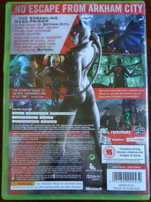Batman Arkham City - Xbox 360