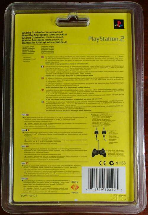 Official PS2 Dual Shock 2 Controller (Black)
