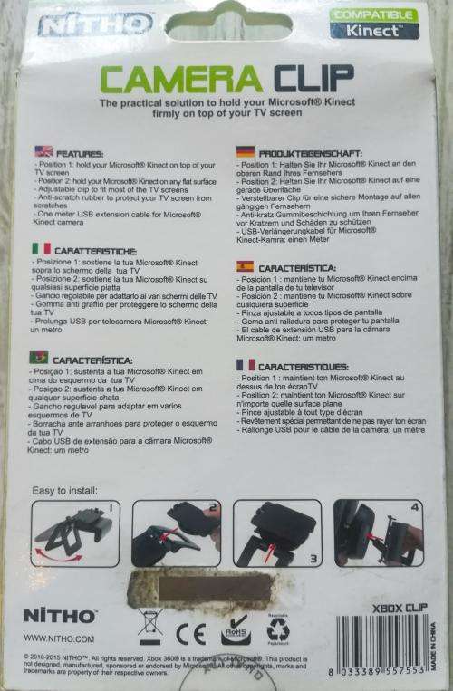 Nitho Kinect Camera Clip