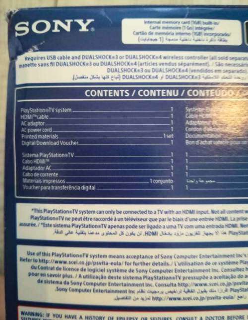 Boxed Playstation TV (PS Vita/PS4) - PS4